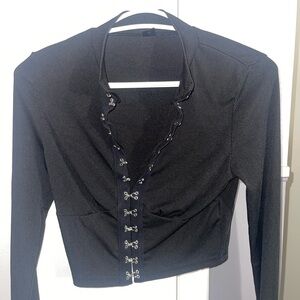 SHEIN Metal clasp top never worn SIZE: S